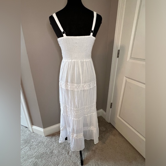 NEW White Cotton Summer Beach Dress - Women’s Small - Picture 13 of 15